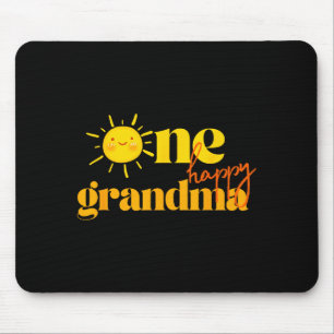 One Happy Grandma Birthday First Trip Around The S Mouse Pad