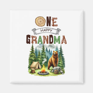 One Happy Grandma Camper First Birthday Camping Be Magnet