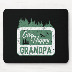 One Happy Grandpa Camper 1st Birthday Camng Bear  Mouse Pad
