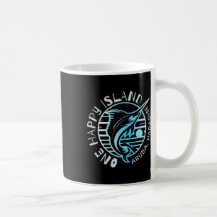 One Happy Island Aruba Shirt Sail Fish Fishing Typ Coffee Mug