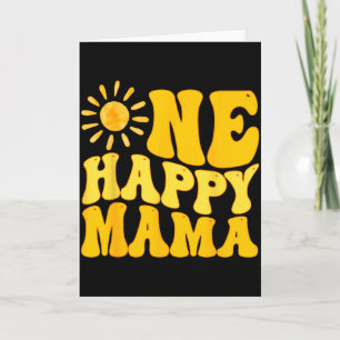 One Happy Mama Birthday First Trip Around The Sun Card