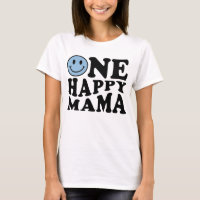 One Happy Mama | Blue Matching One Family Birthday