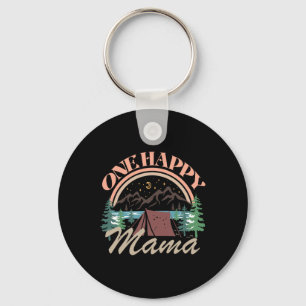 One Happy Mama First Birthday Camping Adventure Pa Key Ring