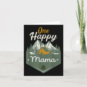 One Happy Mama Funny Camper Birthday Family Matchi Card