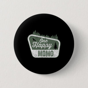 One Happy Momo Matching Family Birthday Party Camp 6 Cm Round Badge