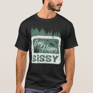 One Happy Sissy Camper 1St Birthday Camping T-Shirt