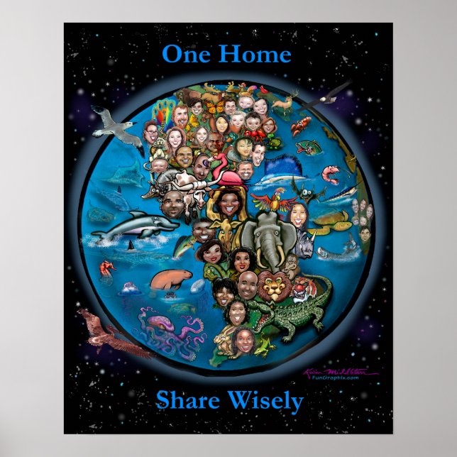 One Home Share Wisely Poster (Front)