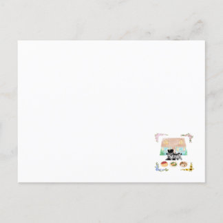 One Home, Two Cats, Three Meals, Four Seasons Postcard