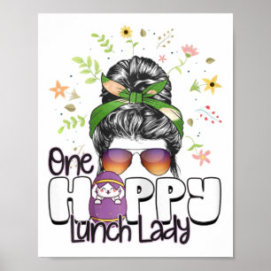 One Hoppy Lunch Cafeteria Staff Easter Day Awesome Poster