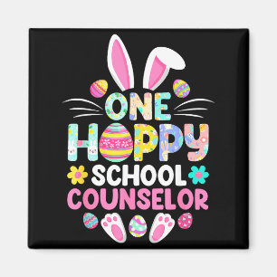 One Hoppy School Counselor Funny Easter Day  Magnet