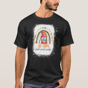 One Hoppy School Social Worker Easter Leopard Rain T-Shirt