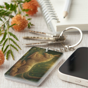 One Horned Legend Acrylic Keychain