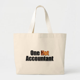 One Hot Accountant Large Tote Bag