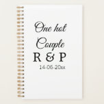 One hot add couple name initial letter text date planner<br><div class="desc">For lovers like us</div>