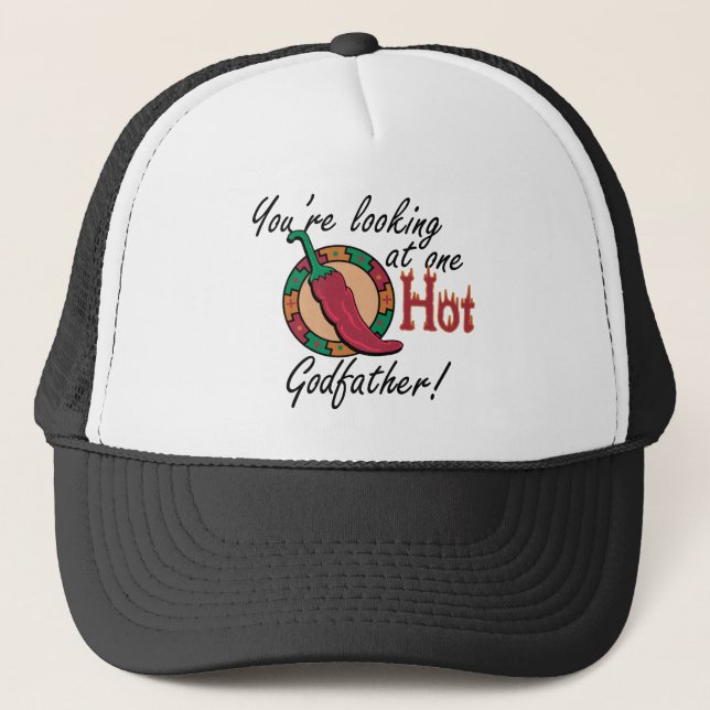 One Hot Godfather Trucker Hat (Front)
