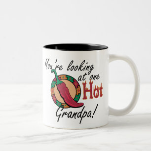One Hot Grandpa Two-Tone Coffee Mug