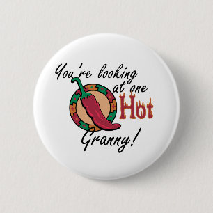 One Hot Granny 6 Cm Round Badge