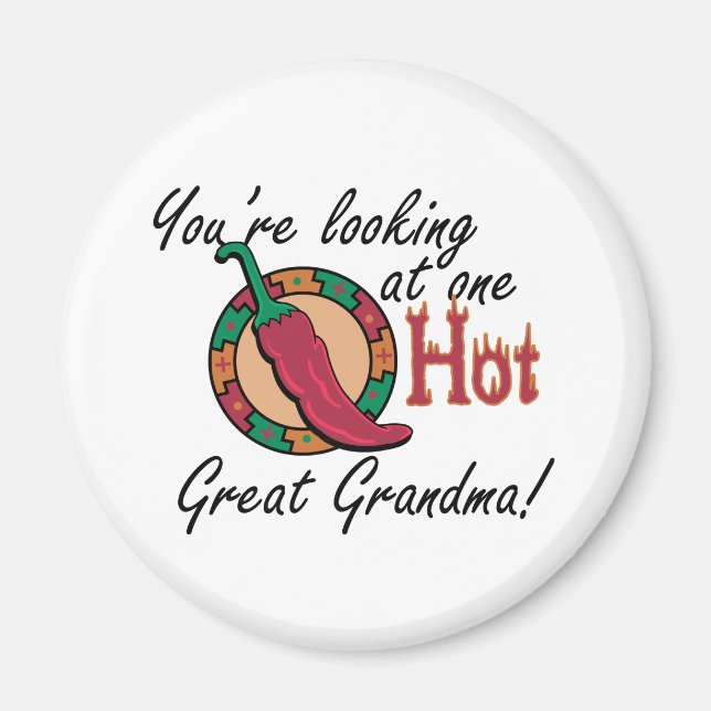 One Hot Great Grandma Magnet (Front)