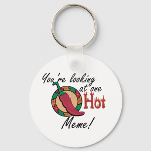 One Hot Meme Key Ring