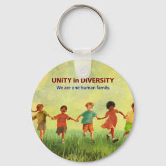One Human Family Key Ring