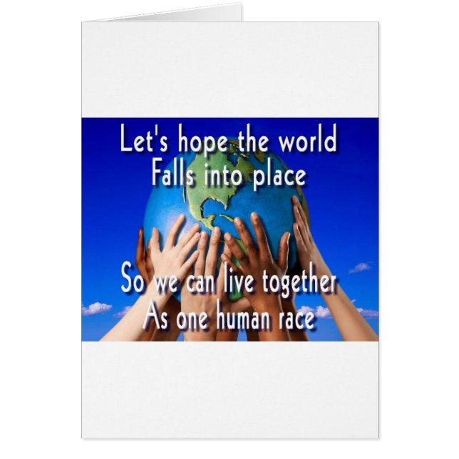 One human race (Front)