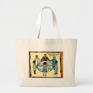 One humanity large tote bag