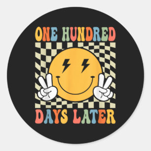 One Hundred 100th Day Of School Later Teacher Kid Classic Round Sticker