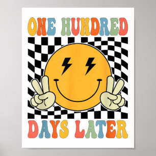 One Hundred 100th Day Of School Later Teacher Kid  Poster