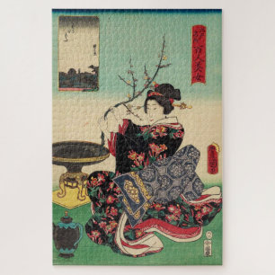 One Hundred Beauties of Edo's Famous Places   Jigsaw Puzzle