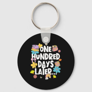 One Hundred Days Later 100 Days Of School Student Key Ring