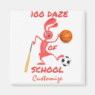One Hundred Daze Of School Thunder_Cove Magnet
