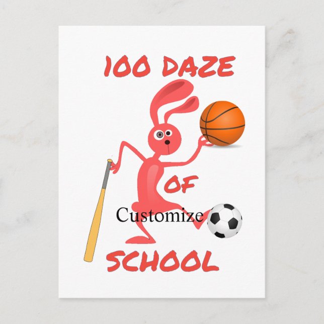 One Hundred Daze Of School Thunder_Cove  Postcard (Front)