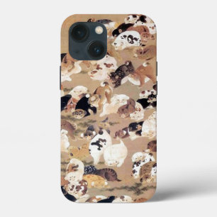 One Hundred Dogs Illustration by Ito Jakuchu iPhone 13 Mini Case