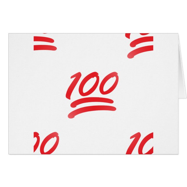 one hundred emoji (Front Horizontal)