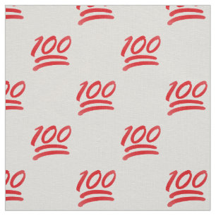 one hundred emoji fabric