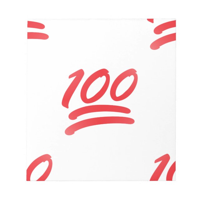 one hundred emoji notepad (Front)