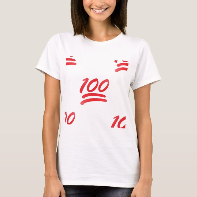 one hundred emoji T-Shirt (Front)