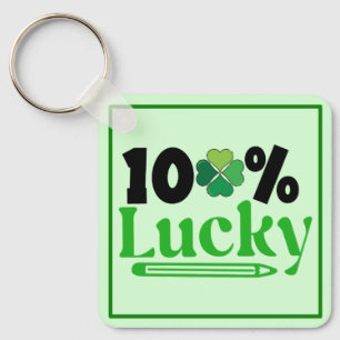 One Hundred Percent Lucky St. Patrick’s Day -61101 Key Ring