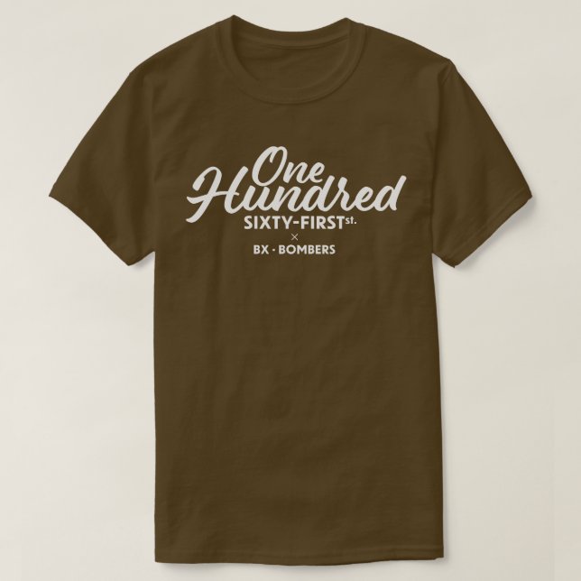 One Hundred SixtyFirst St White TShirt (Design Front)