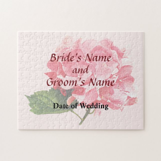 One Hydrangea Cluster Wedding Products Jigsaw Puzzle (Horizontal)