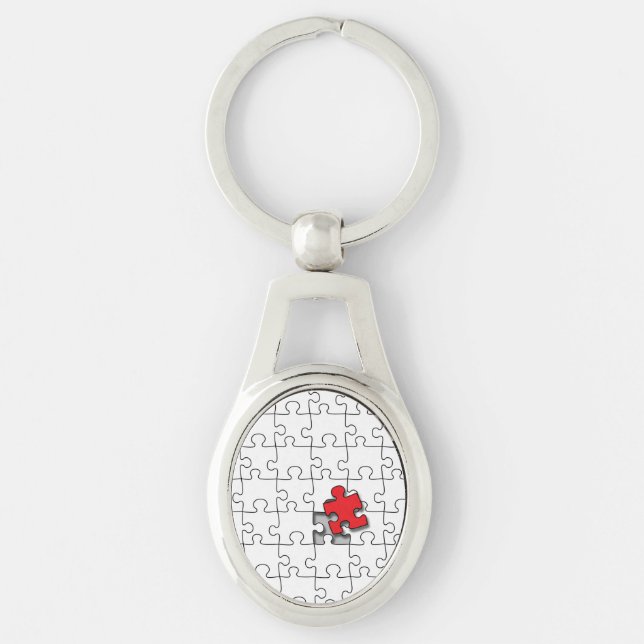 One in 110 - Autism Awareness Key Ring (Front)