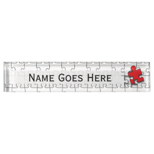 One in 110 - Autism Awareness Nameplate