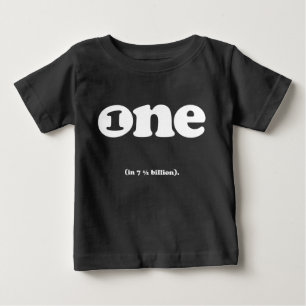 one in (7.5) billion birthday tee
