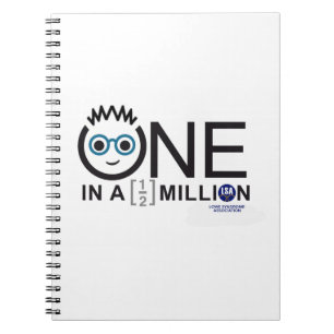 One In a Half Million Logo - Notebook