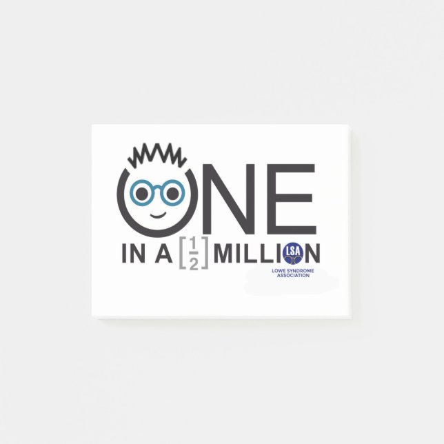 One In a Half Million Logo - Post-It Notes (Front)