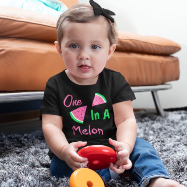 One In A Melon 1st Birthday Baby T-Shirt (Creator Uploaded)