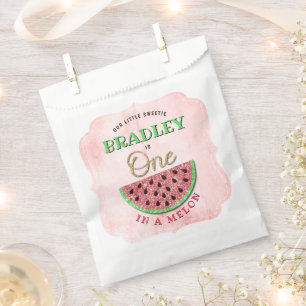 One In A Melon 1st Birthday Favour Bag