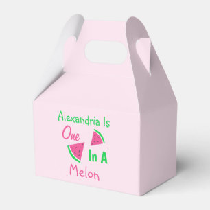 One In A Melon 1st Birthday Favour Box