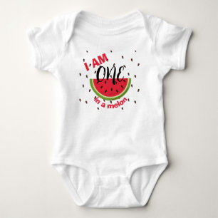 One in a Melon 1st Birthday Party Baby Bodysuit