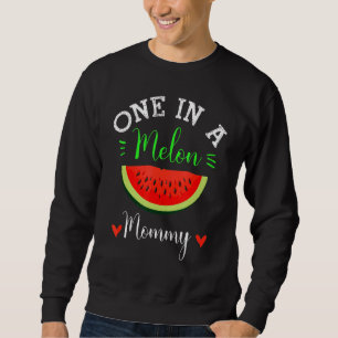 One In A Melon Aunt Watermelon Summer Family Sweatshirt